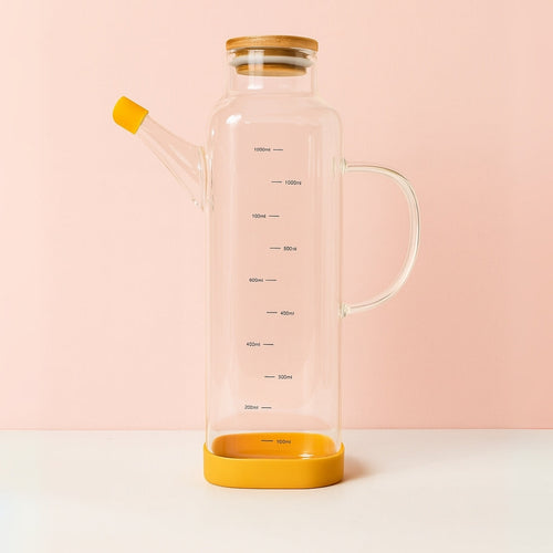 1 Litre Silikon Tabanlı Cam Yağdanlık Homerest