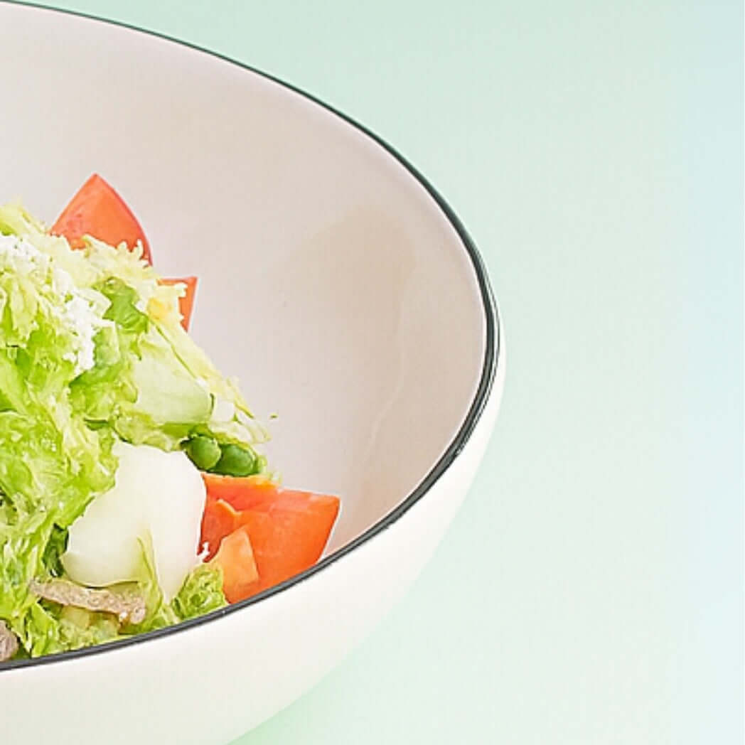2'li Siyah Çizgili Salata Kasesi Homerest