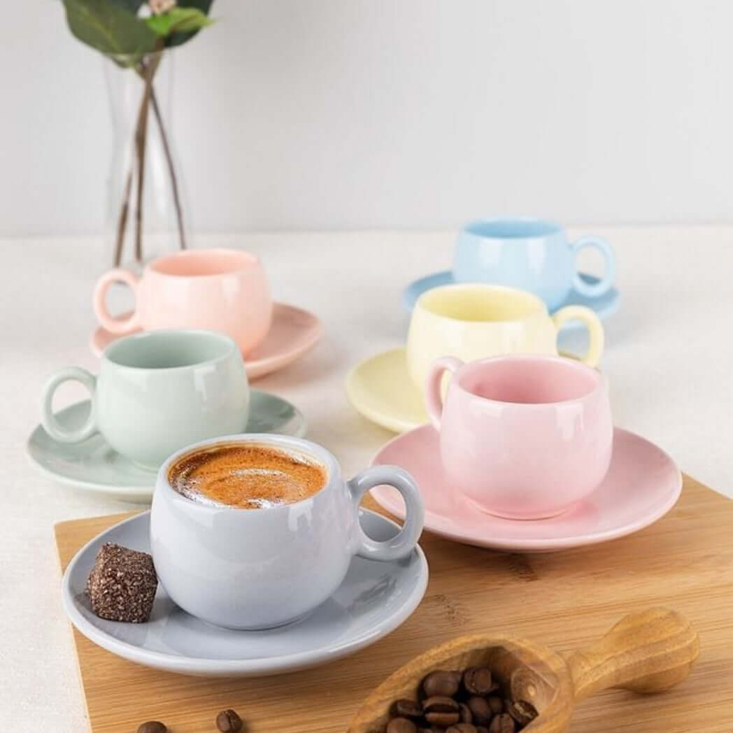 6'lı Pastel Fincan Seti Homerest